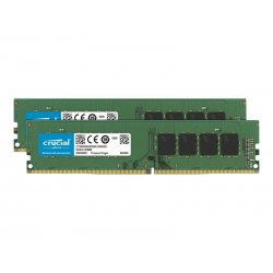 Crucial - DDR4 - kit - 32 GB: 2 x 16 GB - DIMM 288-pin - 3200 MHz / PC4-25600 - CL22 - 1.2 V - unbuffered - sem ECC CT2K16G4DFR