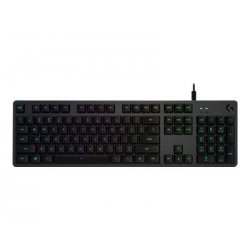 Logitech Gaming G512 - Teclado - luz traseira - USB - QWERTY - Italiano - interruptor: GX Brown Tactile - carvão 920-009343