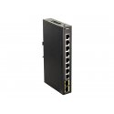 D-Link DIS 100G-10S - Interruptor - sem gestão - 8 x 10/100/1000 + 2 x 100/1000 SFP - montável em trilho DIN, montável na pared