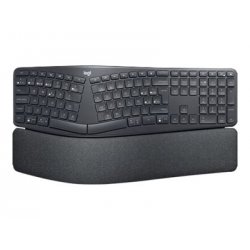 Logitech ERGO K860 - Teclado - sem fios - 2.4 GHz, Bluetooth 5.0 - QWERTY - Espanhol - grafite 920-010105