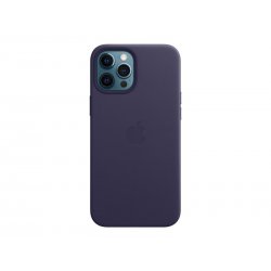 Apple - Capa protectora para telemóvel - com MagSafe - couro - violeta profundo - para iPhone 12 Pro Max MJYT3ZM/A