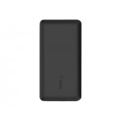 Belkin BoostCharge - Carregador portátil - 10000 mAh - 15 Watt - 3 conectores de saída (2 x USB, 24 pin USB-C) - preto BPB011BT