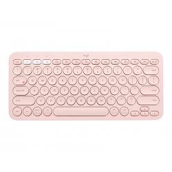 Logitech K380 Multi-Device Bluetooth Keyboard - Teclado - sem fios - Bluetooth 3.0 - QWERTY - Espanhol - rosa 920-010400