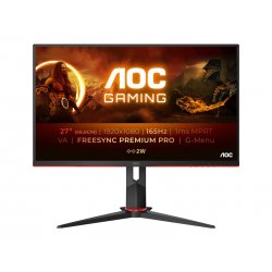 AOC Gaming 27G2SAE/BK - Monitor LED - gaming - 27" - 1920 x 1080 Full HD (1080p) @ 165 Hz - VA - 350 cd/m² - 1 ms - 2xHDMI, Dis