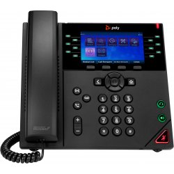 Poly VVX 450 - OBi Edition - telefone VoIP - tridirecional capacidade de chamada - SIP, SRTP, SDP - 12 linhas - preto 89B60AA