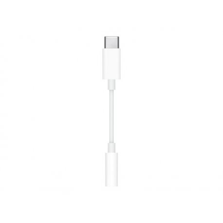 Apple - Adaptador USB-C para jack de auscultadores - 24 pin USB-C macho para mini-phone stereo 3.5 mm fêmea MW2Q3ZM/A