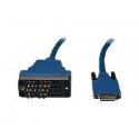 Cisco - Cabo V.35 (DTE) - Smart Serial (M) para M/34 (V.35) (M) - 3 m - azul - para Cisco 1700, 1720, 805, AS5300 CAB-SS-V35MT