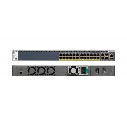 NETGEAR M4300-28G-PoE+ - Interruptor - L3 - Administrado - 2 x 10/100/1000/10000 + 2 x 10 Gigabit SFP+ + 24 x 10/100/1000 (PoE+