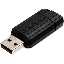 Pen Drive USB-A 2.0 32GB VERBATIM PINSTRIPE Preto VER49064