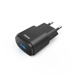 Carregador USB-A 6W Preto HAM201644