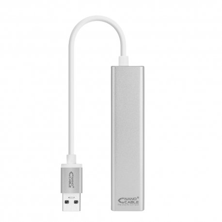 Adaptador USB-A 3.0 para Ethernet Gigabit + 3 Portas USB-A NAN10.03.0403