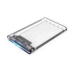 Caixa p/ disco externo 2.5 CoolBox SCT-2533 USB3.0 Transparente COO-SCT-2533