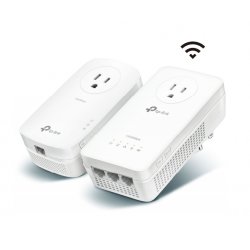 Kit 2 Adap PowerLine TP-Link 1300 Mbps Gigabit Dual Band Wireless 300Mbps - TL-WPA8631P KIT TL-WPA8631PKIT