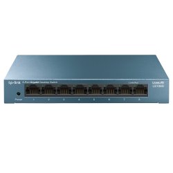 Switch TP-LINK LiteWave 8-Port Gigabit Desktop Switch, Steel Case LS108G