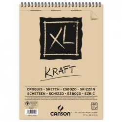 Bloco Espiralado Canson XL Kraft A3 90g 60Fls 108039142