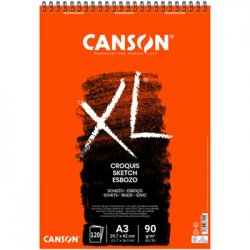 Bloco Espiralado Canson XL Croquis A3 90g 120Fls 108787115