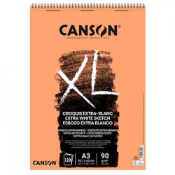 Bloco Espiralado Canson XL Extra Blanc A3 90g 120Fls 108787501