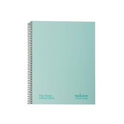 Caderno Espiral A4 Pautado Navigator Verde Menta 80Fls 1731215