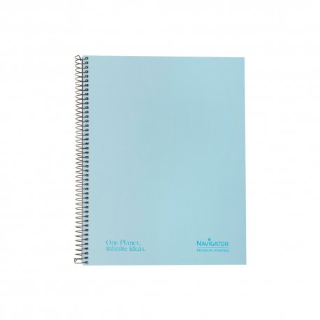 Caderno Espiral A4 Pautado Navigator Azul Pastel 120Fls 1731230