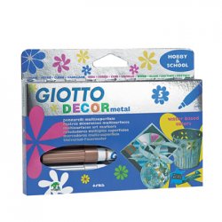 Marcador Pintura Giotto Decor Metal Cx 5 Cores Sortidas 130452900