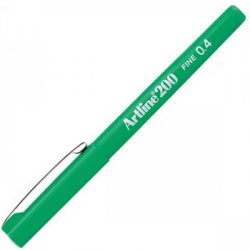 Marcador Fino Verde 0,4mm Artline 200 12un 1301023