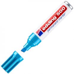 Marcador Permanente Grosso Azul Claro 2-7mm Edding 500 1un 1301251