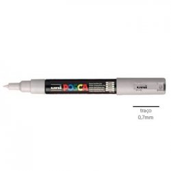 Marcador Uniball Posca PC-1M 0,7mm Cinza (37) 1un 1293150/UN