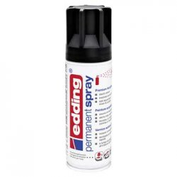 Tinta Acrílica Edding 5200 Spray 200ml Preto 1300901