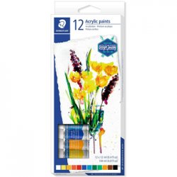 Tinta Acrílica STAEDTLER 8500 C12 Design Journey 12ml 12un 1602308