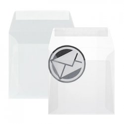 Envelopes 170x170mm Vegetal Transparente 092g 25un 123Z29329