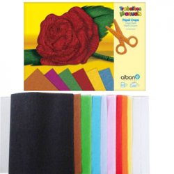 Papel Crepe 24x31cm Sortido Bloco 20 Folhas 185Z1382