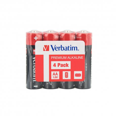 Pilhas AA LR6 Alcalinas 1.5V 2900mAh Verbatim 49501 4un 1961059