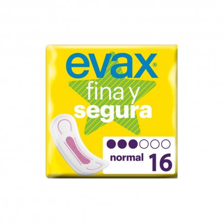 Pensos Higiénicos Evax Fina e Segura Normal 16un 6831475