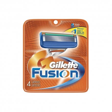 Lâminas GILLETTE Recargas Fusion 5 - 4un 6831804