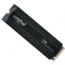 Crucial T705 - SSD - encriptado - 1 TB - interna - M.2 2280 - PCI Express 5.0 (NVMe) - TCG Opal Encryption 2.01 - dissipador de