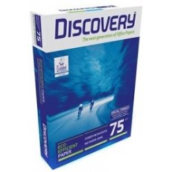 PAPEL A4 75GR RESMA DISCOVERY Palete de 360 resmas, 72 caixas. Cliente tem que ter condições de descarga. Não abrimos a palete