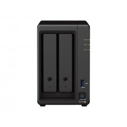 Synology Disk Station DS723+ - Servidor NAS - 2 baias - RAID (expansão de disco rígido) RAID 0, 1, JBOD - RAM 2 GB - Gigabit Et