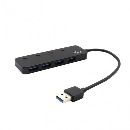 Hub i-tec USB 3.0 4 portas com interruptor individual On/Off - Metal U3CHARGEHUB4