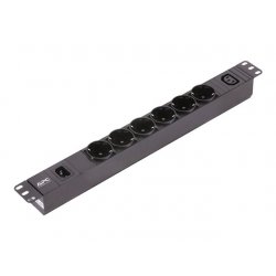 APC Easy Basic Rack PDU EPDU1010B-SCH - Unidade de distribuição de potência (montável em bastidor) - AC 200-240 V - 1 fase - en