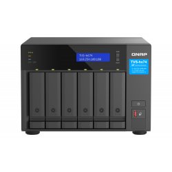 QNAP TVS-H674T - Servidor NAS - 6 baias - SATA 6Gb/s - RAID (expansão de disco rígido) RAID 0, 1, 5, 6, 10, 50, JBOD - RAM 32 G