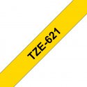 Brother TZe-621 - Preto em amarelo - Rolo (0,9 cm x 8 m) 1 cassete(s) fita laminada - para Brother PT-D210, D600, H110, H200, P