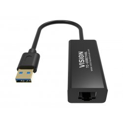 VISION Professional installation-grade USB-A to RJ45 Ethernet network adapter - LIFETIME WARRANTY - 100/1000 mbps - fast ethern