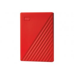 WD My Passport WDBYVG0020BRD - Disco rígido - encriptado - 2 TB - externa (portátil) - USB 3.2 Gen 1 - 256-bits AES - vermelho 