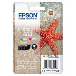 Epson 603 Multipack - Pack de 3 - amarelo, azul cyan, magenta - original - blister com RF/alarme acústico - tinteiro - para Exp