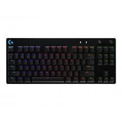 Logitech G Pro Mechanical Gaming Keyboard - Teclado - luz traseira - USB - AZERTY - Francês - interruptor: GX Blue Clicky - pre