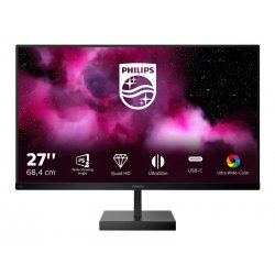 Philips C-line 276C8 - Monitor LED - 27" (27" visível) - 2560 x 1440 QHD @ 75 Hz - IPS - 350 cd/m² - 1000:1 - HDR10 - 4 ms - 2x