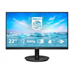 Philips V-line 221V8 - Monitor LED - 22" (21.5" visível) - 1920 x 1080 Full HD (1080p) @ 75 Hz - VA - 200 cd/m² - 4000:1 - 4 ms