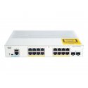 Cisco Catalyst 1000-16P-E-2G-L - Interruptor - Administrado - 8 x 10/100/1000 (PoE+) + 8 x 10/100/1000 + 2 x Gigabit SFP (ligaç