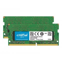 Crucial - DDR4 - kit - 16 GB: 2 x 8 GB - SO DIMM 260-pinos - 2666 MHz / PC4-21300 - CL19 - 1.2 V - unbuffered - sem ECC CT2K8G4