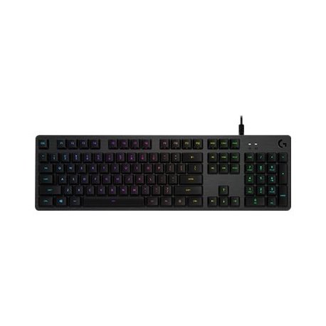 Logitech Gaming G512 - Teclado - luz traseira - USB - Português - interruptor: GX Brown Tactile - carvão 920-009434